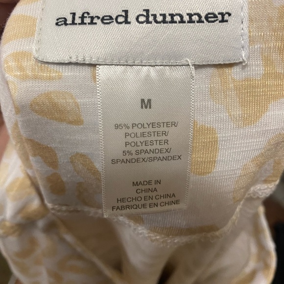 Alfred Dunner Cheetah Print in Cream, Tan, Black Medium - Picture 5 of 5